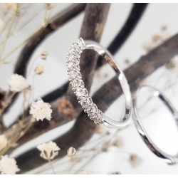 SORTIJA ORO BLANCO KT. DIAMANTES