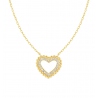 COLLAR LOVECLOUD CORAZÓN PLATA BAÑO ORO